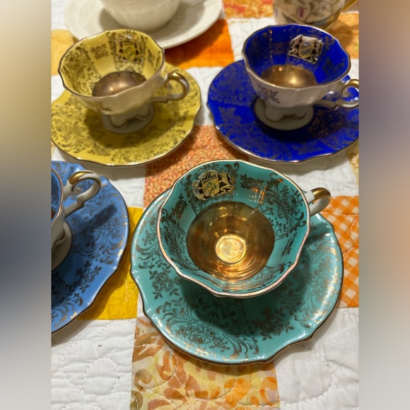 Alka Bavaria Mini Tea Cup & Saucer . #665 set of 8 4 cups 4 saucers 22k - Picture 4 of 7